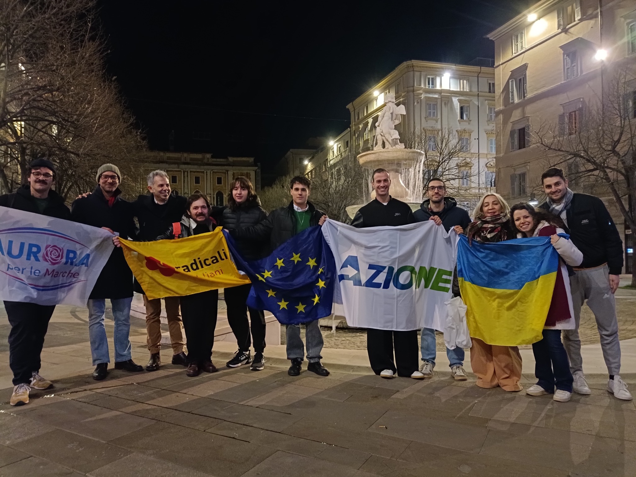 Commemorazione del conflitto in Ucraina Co-organizzato da Aurora per le Marche, 24 febbraio 2026